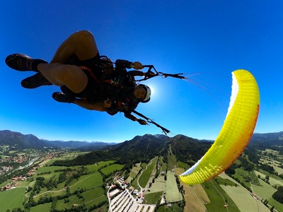 Akrofliegen Freestyle Tandemflug am Brauneck