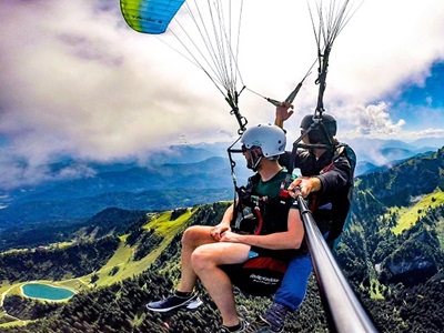 Thermikflug - Tandem Paragliding Brauneck Bayern